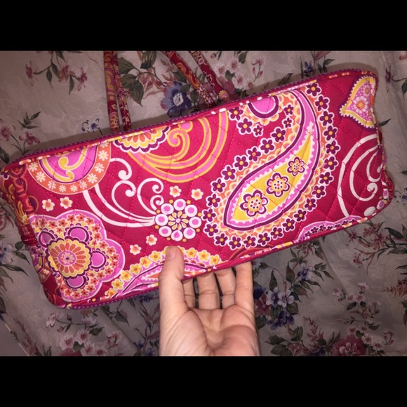 Vera Bradley’s Retired Rasberry Fizz 2 Zipper Bag - Picture 5 of 8